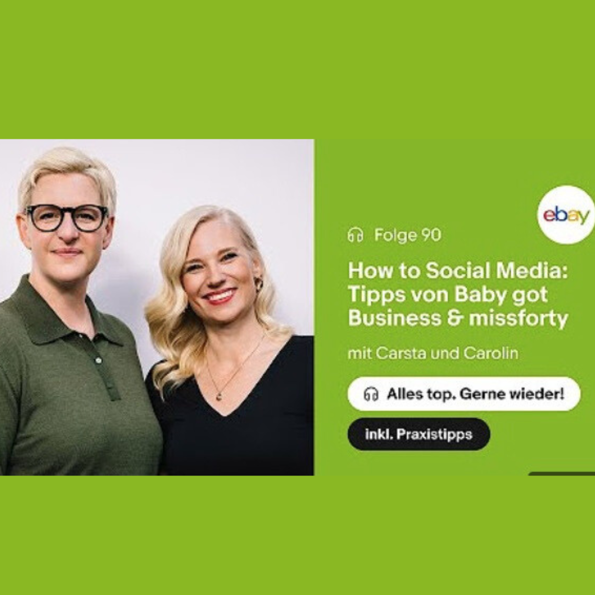 Carolin Handschuh eBay Podcast Carsta Maria Müller