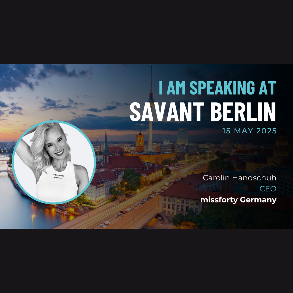 Carolin Handschuh Speaker Savant Event 2025 Berlin